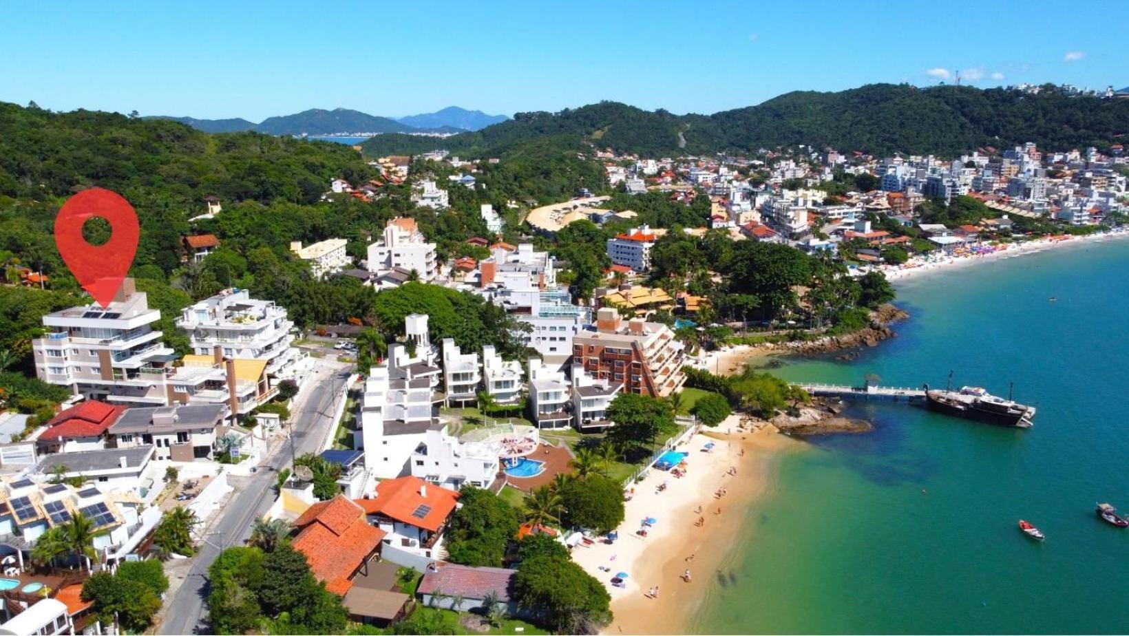 1079 - Apartamento Com Vista Para O Mar Em Bombinhas Dış mekan fotoğraf